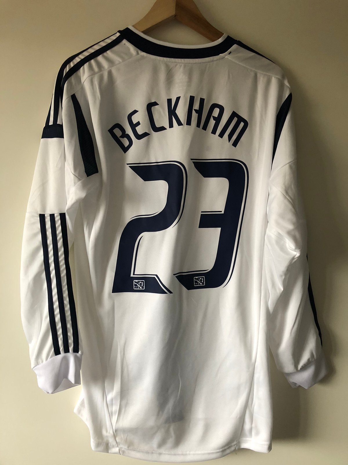 Beckham LA Galaxy retro voetbalshirt maat L, Verzamelen, Ophalen of Verzenden, Zo goed als nieuw, Buitenlandse clubs, Shirt