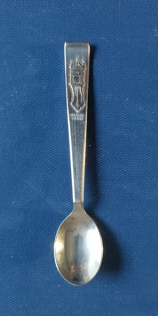 verzilverd lepeltje friese staartklok Oostermeren (SOLA 100), Ophalen of Verzenden