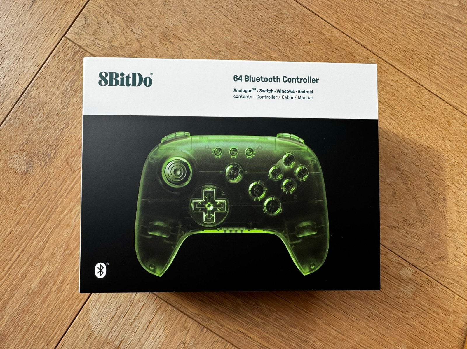 8BitDo 64 Controller - Limited Edition Jungle - Nieuw!, Overige controllers, Nieuw, Ophalen of Verzenden, Draadloos