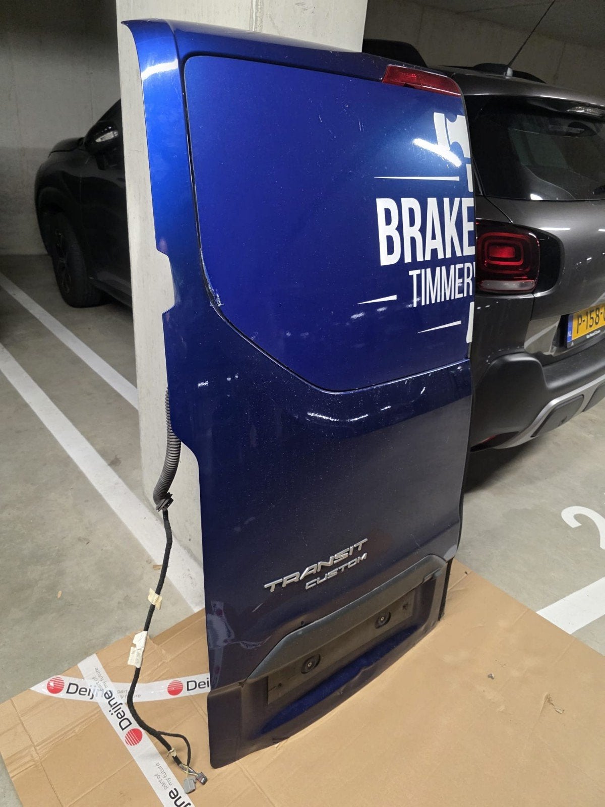Ford Transit Custom 2015 linker achterdeur met gebarste raam, Auto-onderdelen, Ophalen, Gebruikt, Deur, Ford