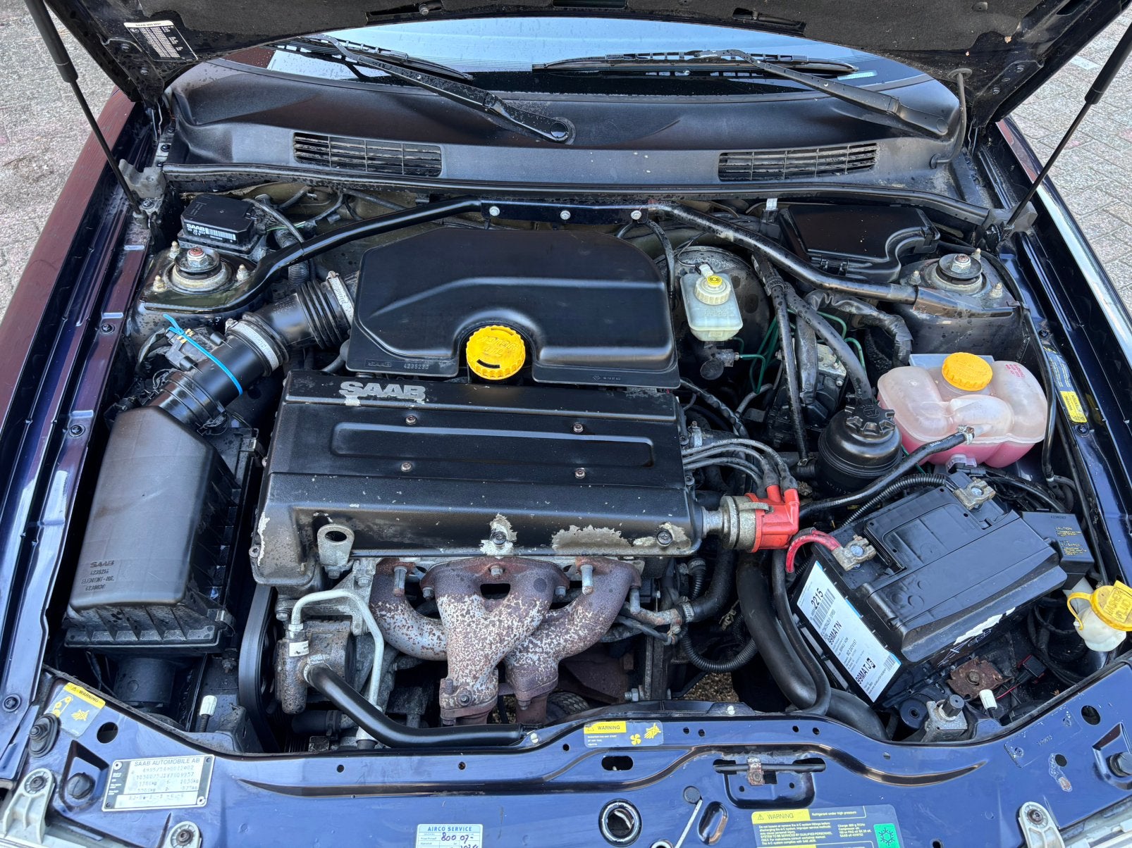 Saab 900 2.0 I Cabrio 1998 Blauw, foto 11