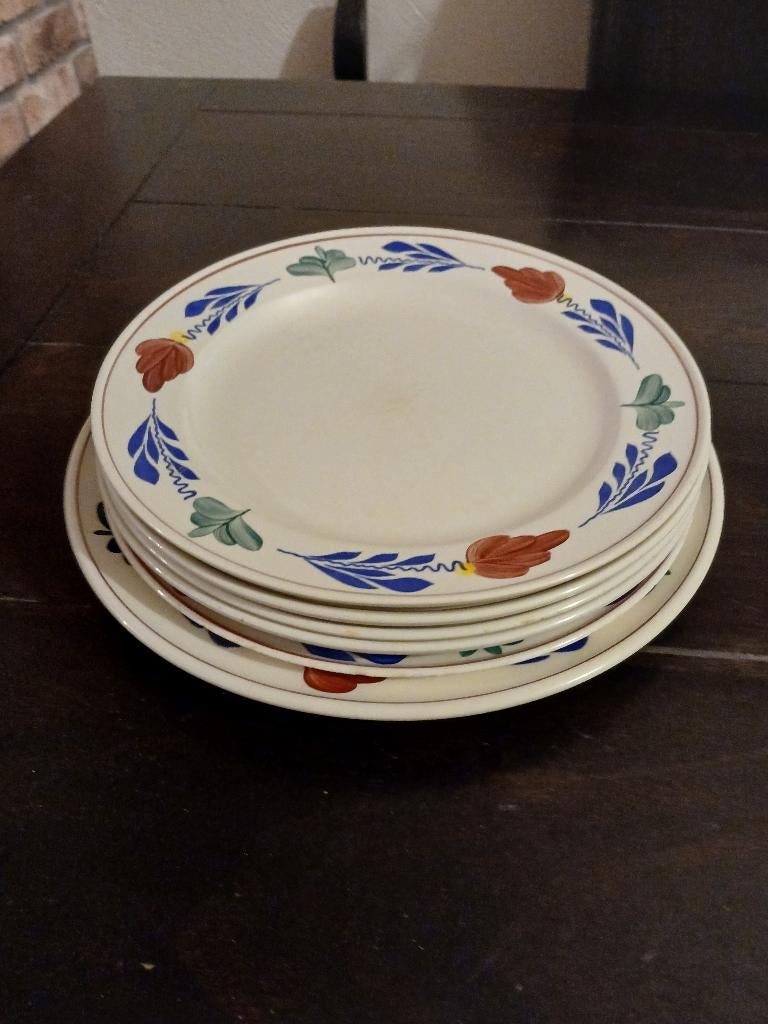 Boerenbont Boch dinerborden - Set van 6, Ophalen of Verzenden