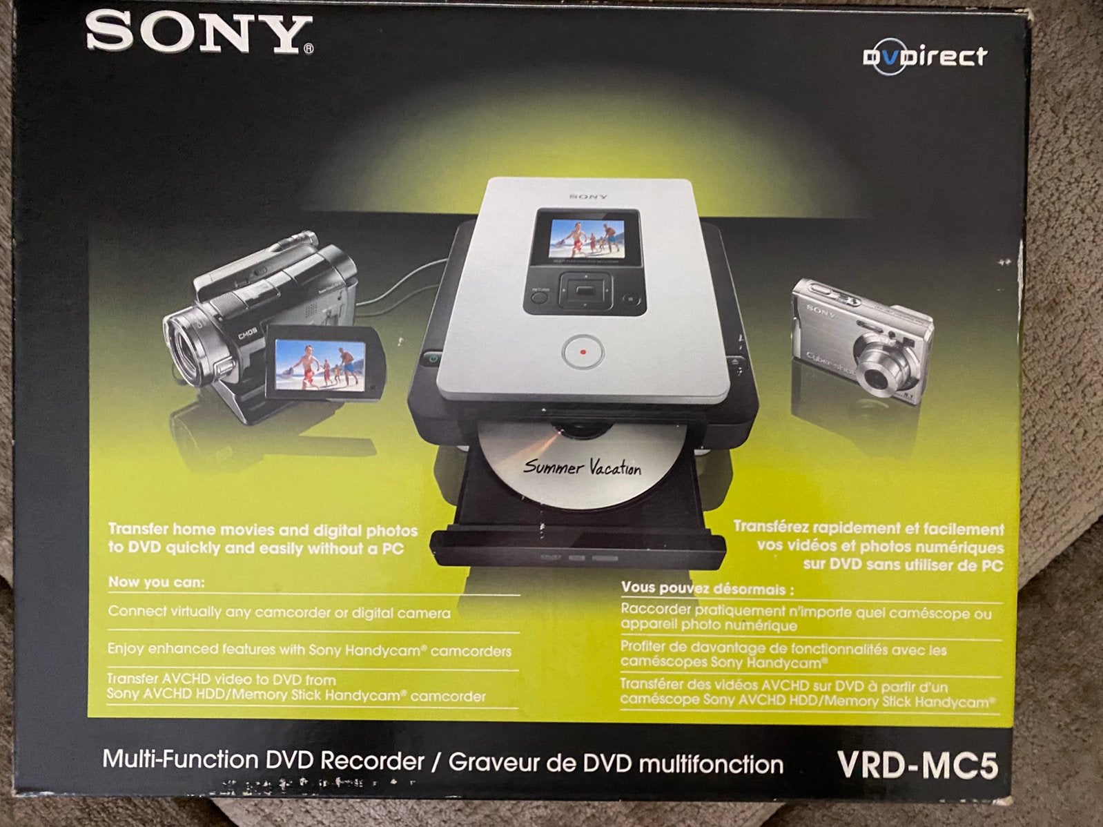 Sony Multi Function DVD Recorder VRD-MC5, Ophalen of Verzenden, Zo goed als nieuw, Sony