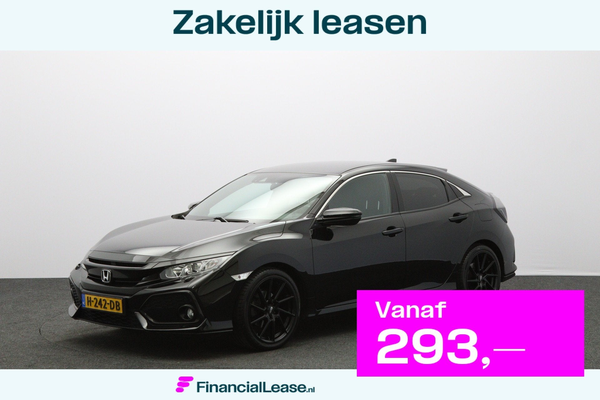 Honda Civic 127 PK 1.0 i-VTEC Automaat Premium, Adap. Cruise, 12 maanden, Stof, Gebruikt, Origineel Nederlands