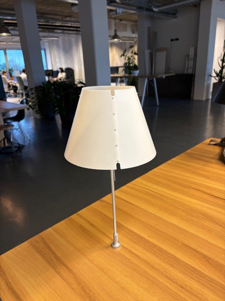 Witte lampenkap, merk vitra, Huis en Inrichting, Lampen | Lampenkappen, Ophalen, Overige typen, Wit, 26 cm