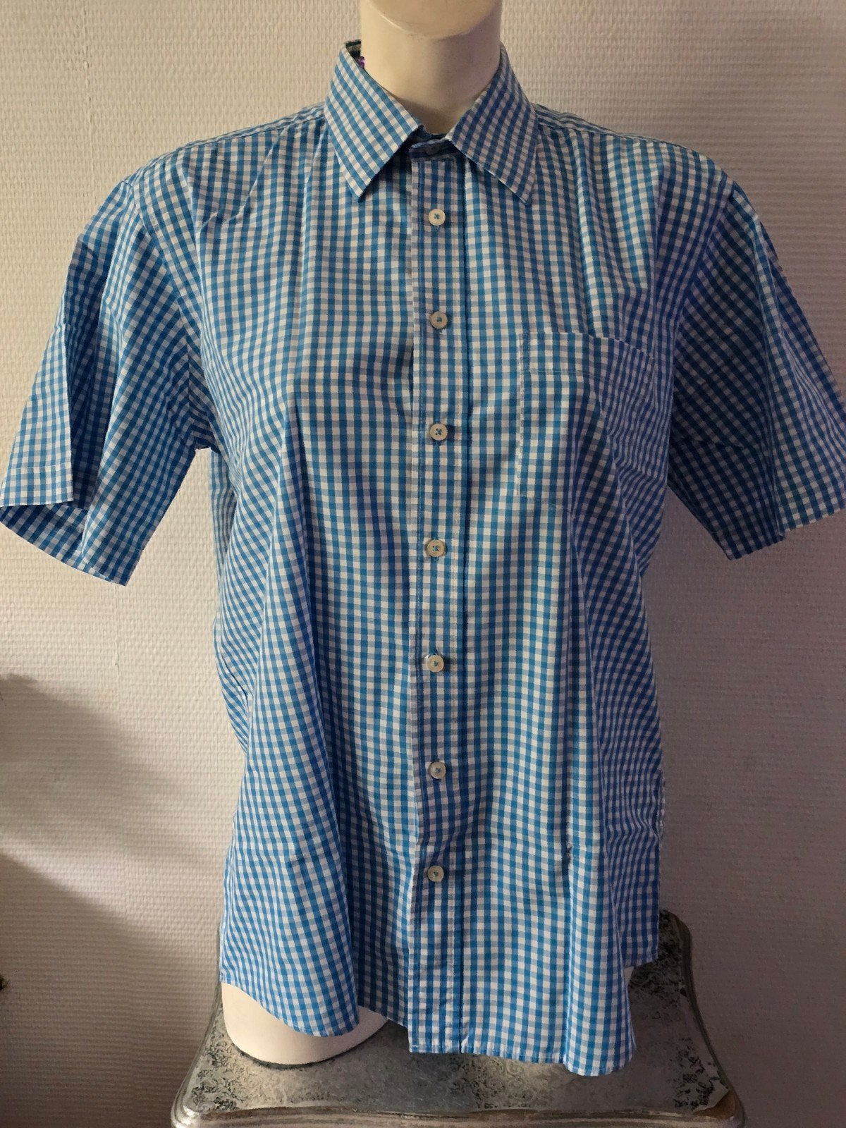 Armada geruit overhemd - Blauw/wit - Maat L, Blauw, Armada, Ophalen of Verzenden, Zo goed als nieuw