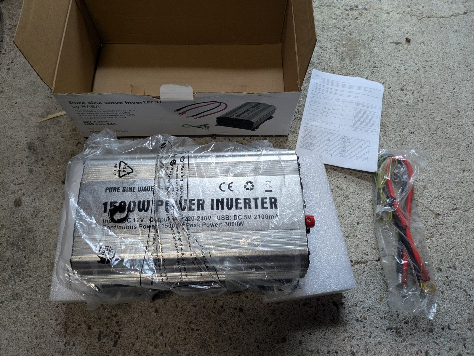 HABA Pure Sine Wave Inverter 1500W (nieuw in doos), Ophalen of Verzenden