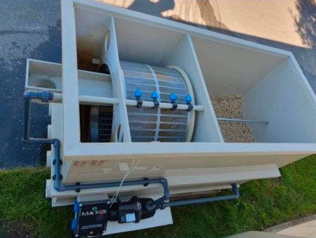 Nette combi trommelfilter combi 100 filter kwaliteit, Tuin en Terras, Vijver-toebehoren, Ophalen, Gebruikt, Vijverfilter