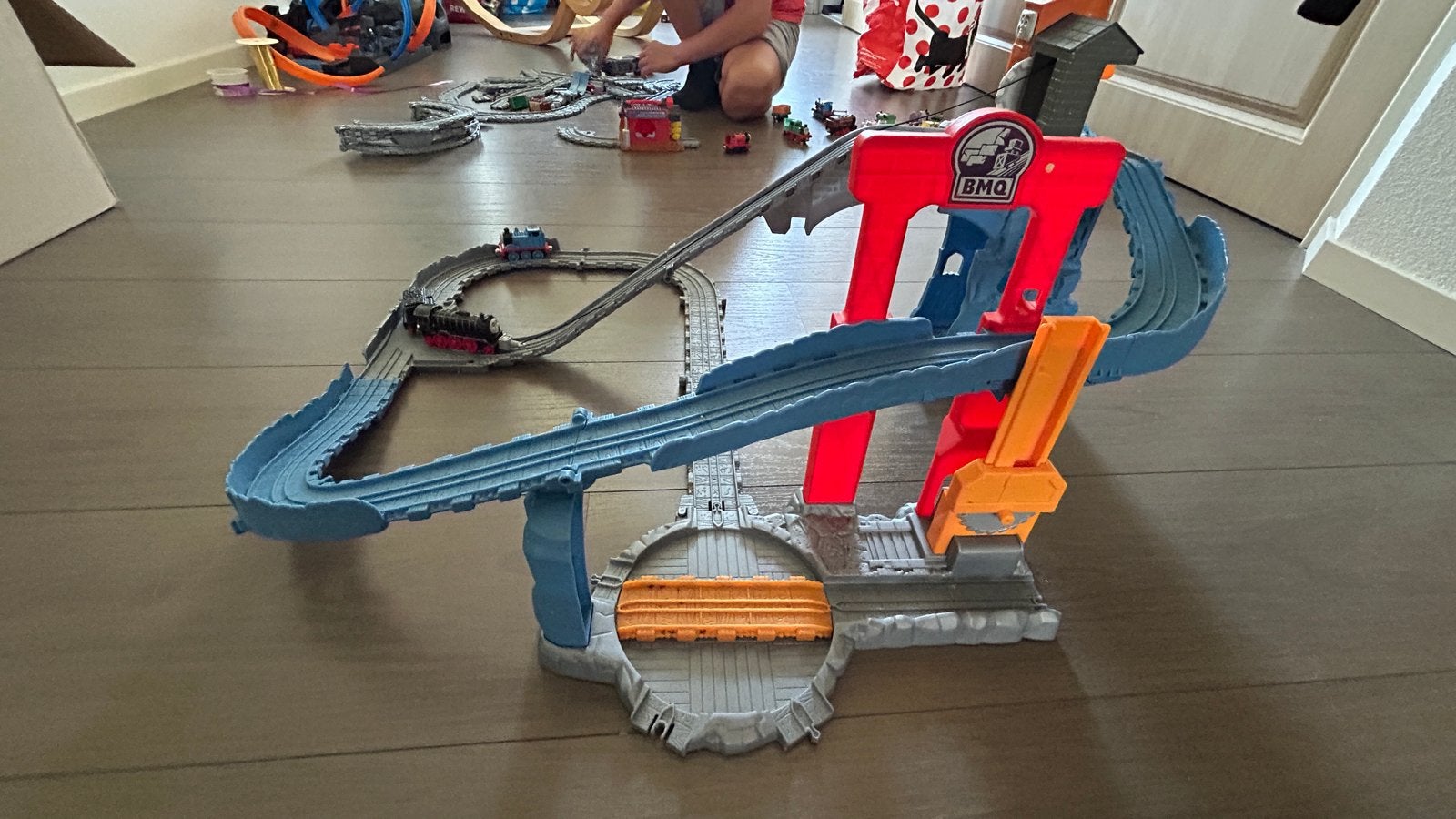 Thomas de Trein speelset met locomotieven en rails, Hobby en Vrije tijd, Modeltreinen | H0, Overige merken, Gelijkstroom, Ophalen of Verzenden