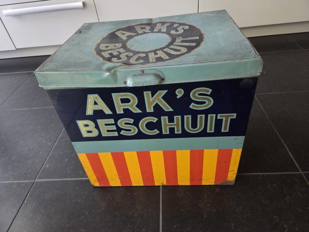Authentiek (winkel) beschuitblik, Verzamelen, Blikken, Ophalen, Gebruikt, Overige, Overige merken