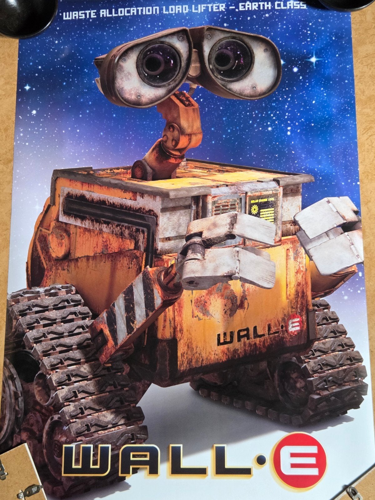 WALL-E Film Poster - 91x61cm, Rechthoekig Staand, Deurposter of groter, Ophalen of Verzenden, Zo goed als nieuw