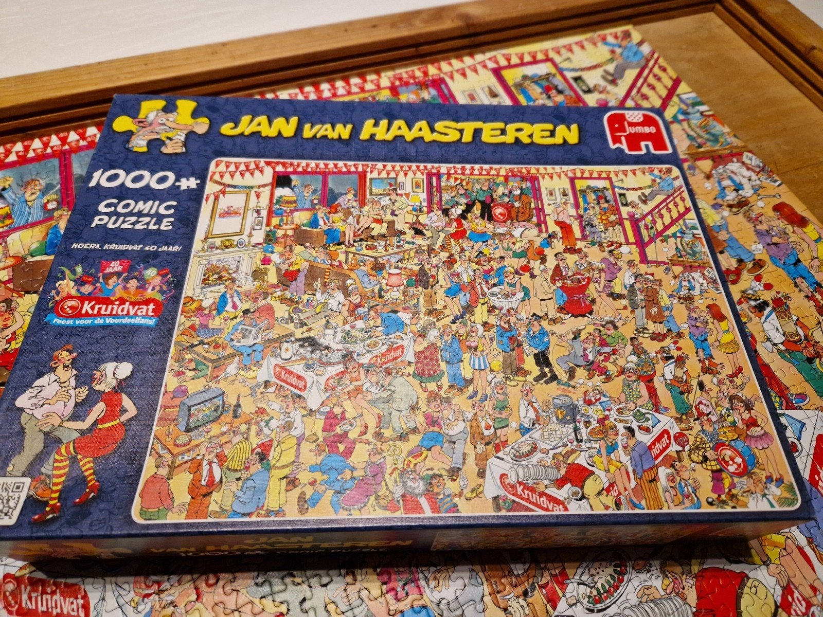 Gezellige JAN VAN HAASTEREN Legpuzzel te koop, Ophalen of Verzenden, 500 t/m 1500 stukjes, Zo goed als nieuw, Legpuzzel