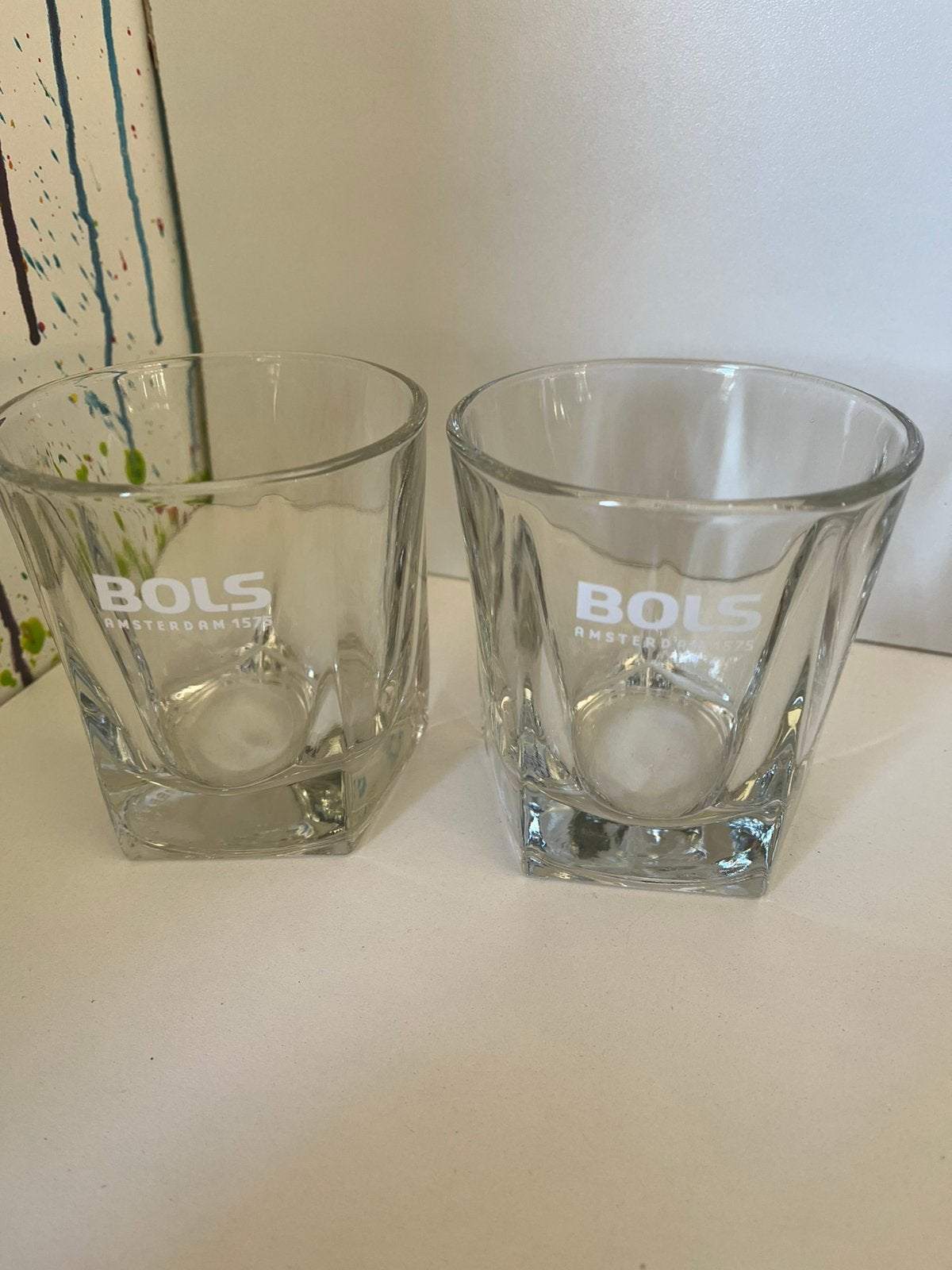 Bols glazen set van 2 glazen, Ophalen of Verzenden, Nieuw, Borrel- of Shotglas