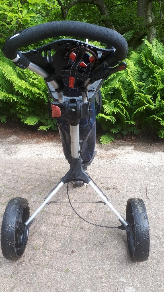 golftrolley met tas, Sport en Fitness, Golf, Ophalen, Gebruikt, Golfkar, Overige merken