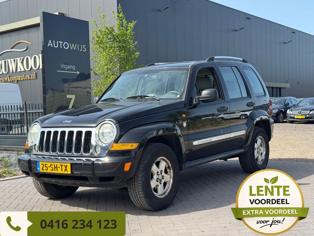 Jeep Cherokee 3.7 V6 Limited|AUT|LEDER|NL AUTO|AIRCO|TREKHAA, Auto's, Jeep, Automaat, 3700 cc, Gebruikt, 3360 kg