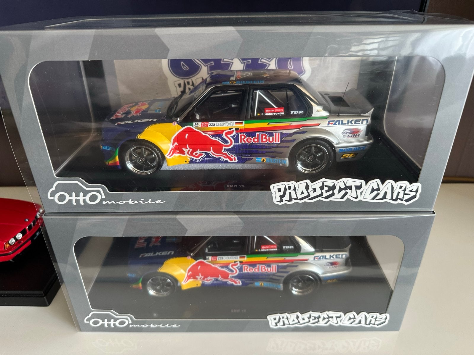 Ottomobile BMW E30 M3 Red Bull Project Cars Schaal 1:18, Ophalen of Verzenden, Nieuw, Auto, OttOMobile