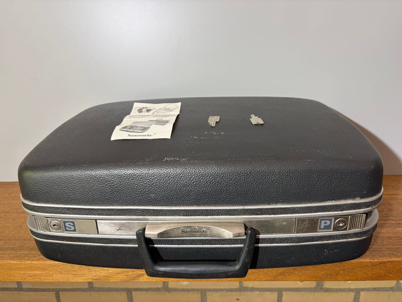 Vintage grijze Samsonite Silhouette hardshell reiskoffer.767, Motoren, Ophalen of Verzenden, Gebruikt