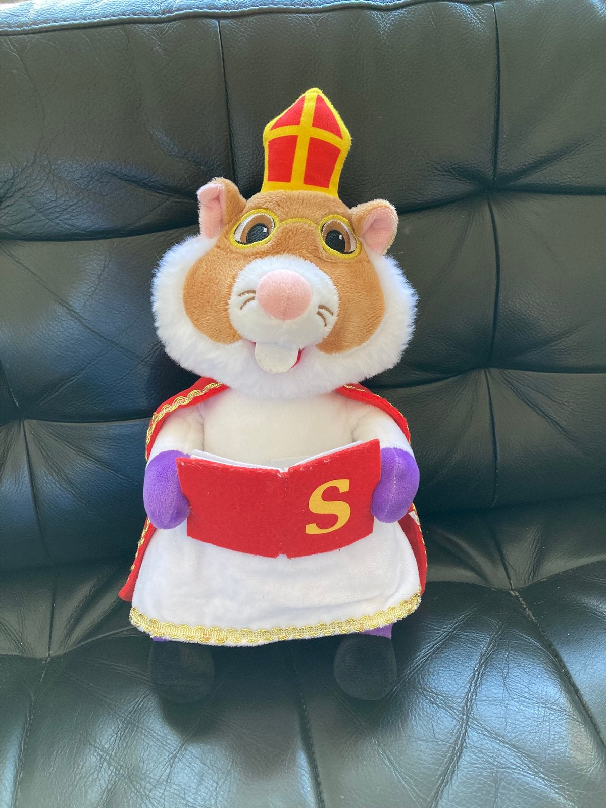 Ah hamster sinterklaas met boek, Ophalen of Verzenden, Zo goed als nieuw, Overige typen
