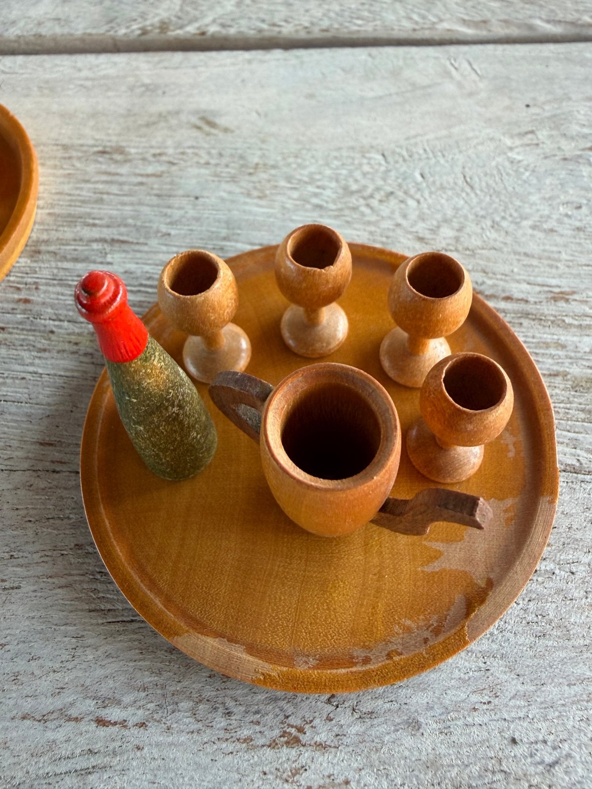 Miniatuur Wijnsetje Hout: Fleskoeler & Wijnglazen, Ophalen