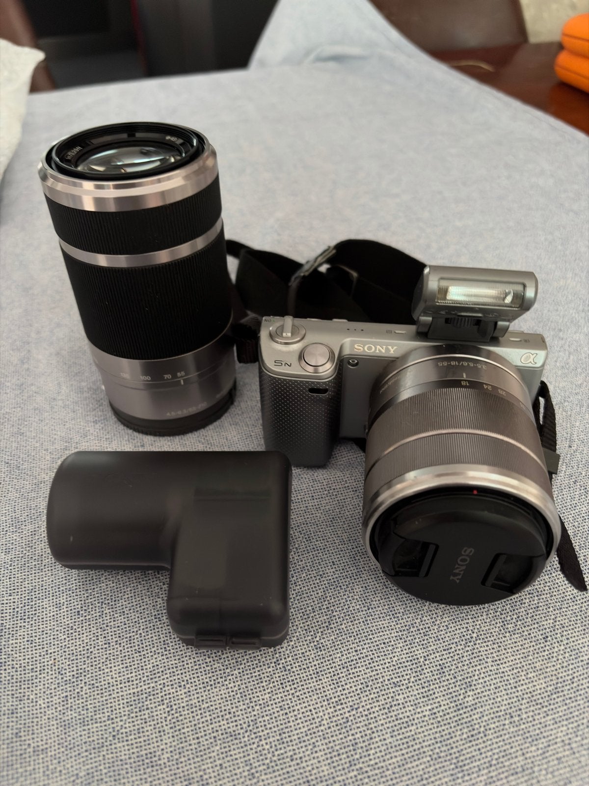 Sony NEX-5N Systeemcamera met 18-55mm en 55-210mm lenzen, Ophalen, Sony E-mount, Gebruikt, Sony