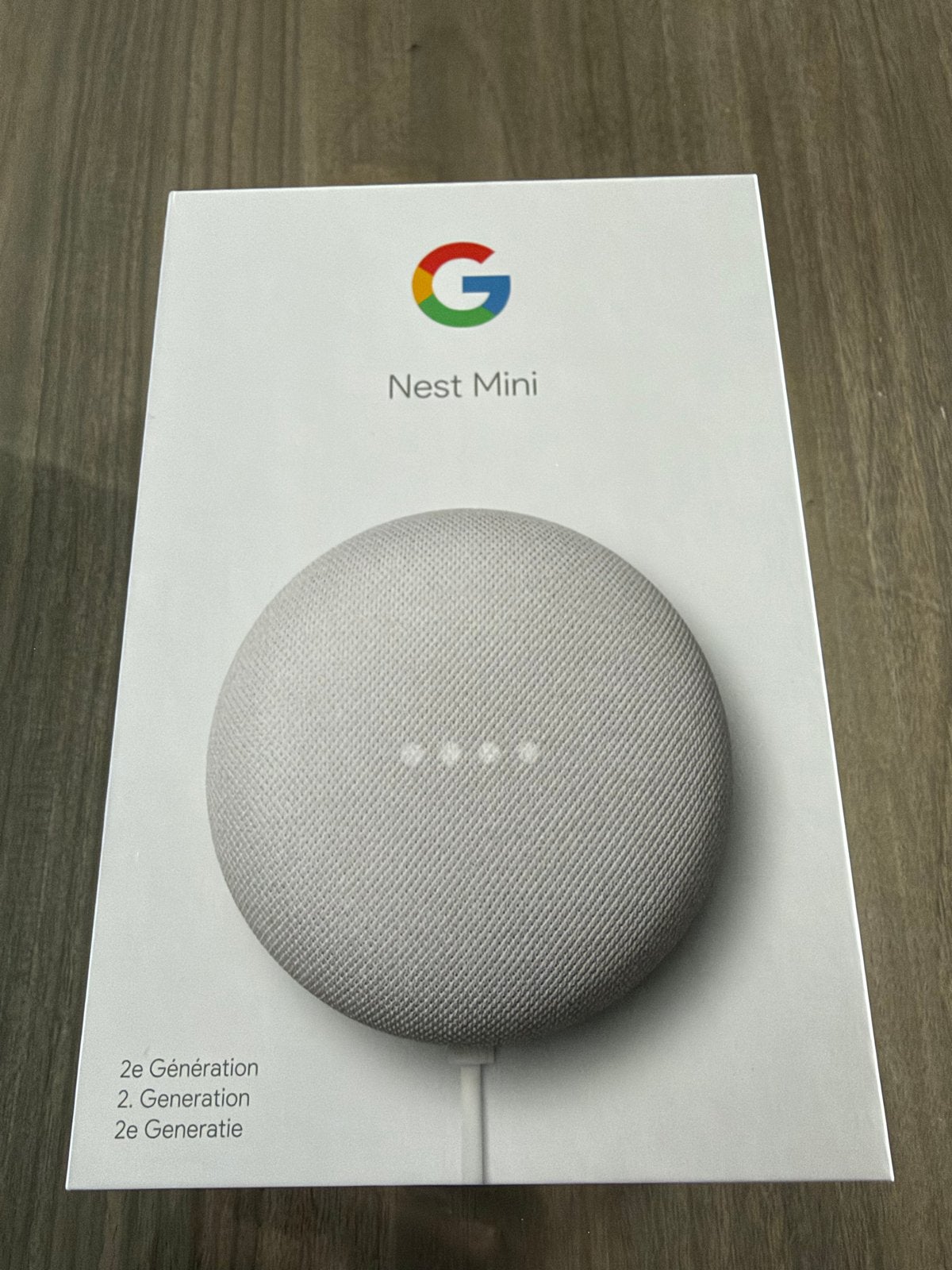 Google Nest Mini 2e Generatie - Nieuw in doos, Audio, Tv en Foto, Slimme speaker, Google, Inclusief oplader, Nieuw