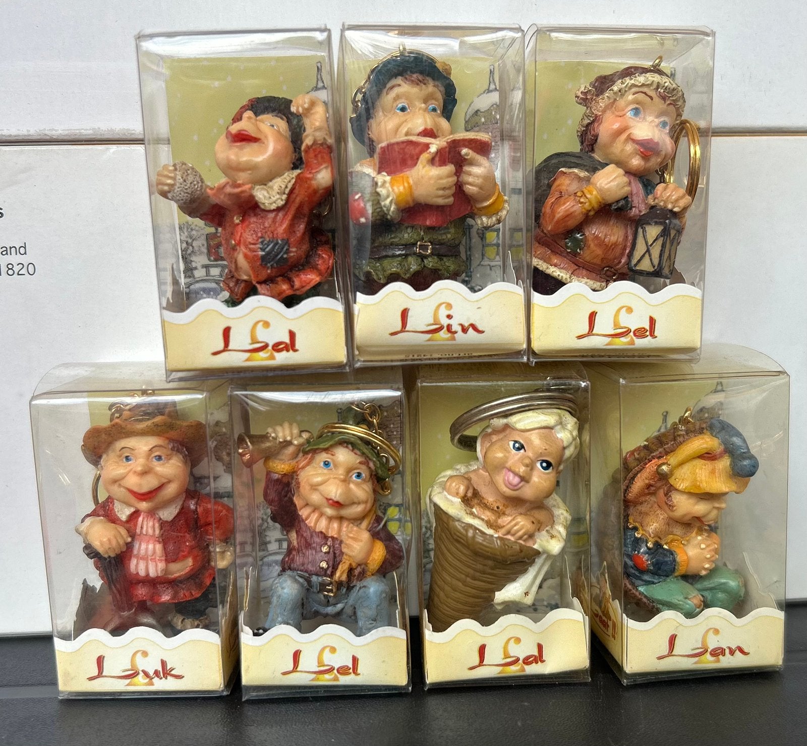 Efteling, sleutelhanger, laaf, 7 verschillende, Ophalen of Verzenden, Zo goed als nieuw, Beeldje of Poppetje