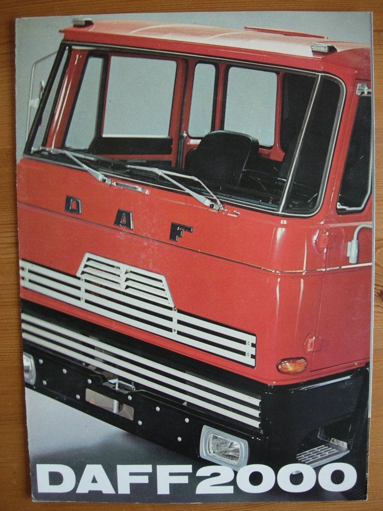 DAF F 2000 Brochure 1974 - F2000 - NL, Ophalen of Verzenden, Zo goed als nieuw, Overige merken, DAF
