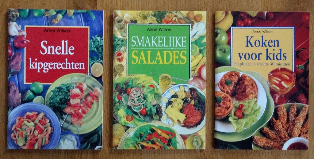 Snelle Kipgerechten - Smakelijke Salades - Koken voor Kids, Ophalen of Verzenden, Zo goed als nieuw, Anne Wilson