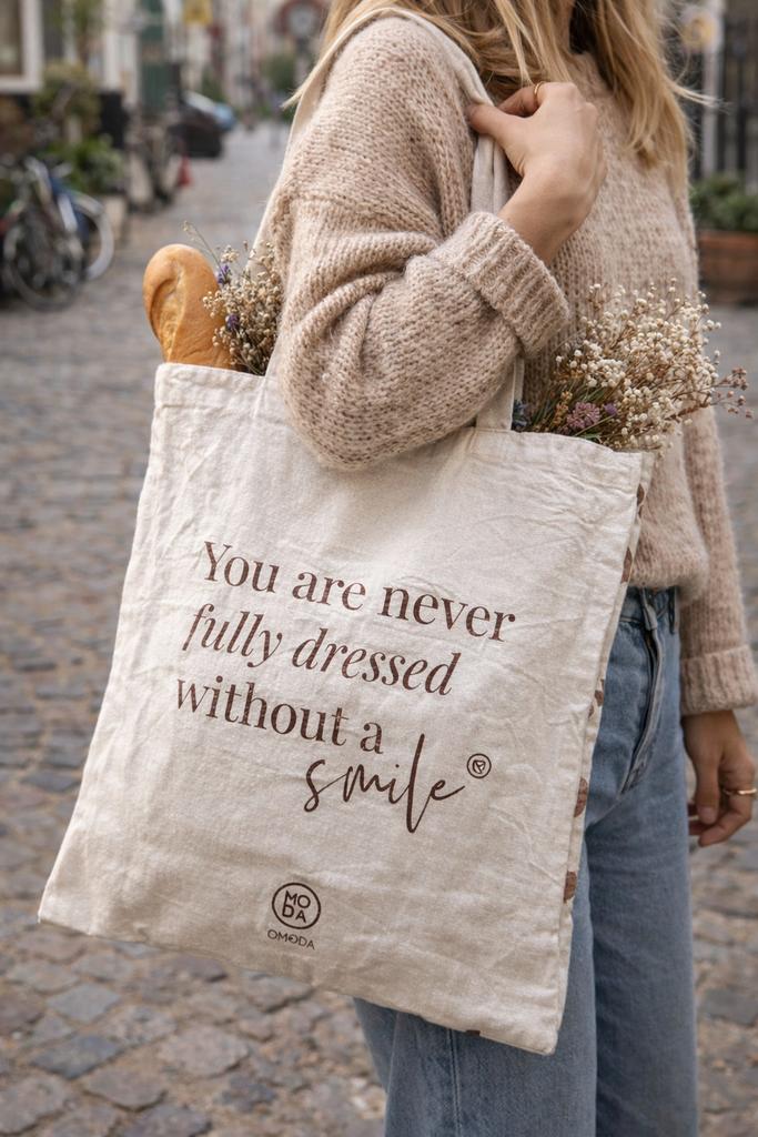 Katoenen tas Omoda, Ophalen of Verzenden, Gebruikt, Overige kleuren, Overige merken