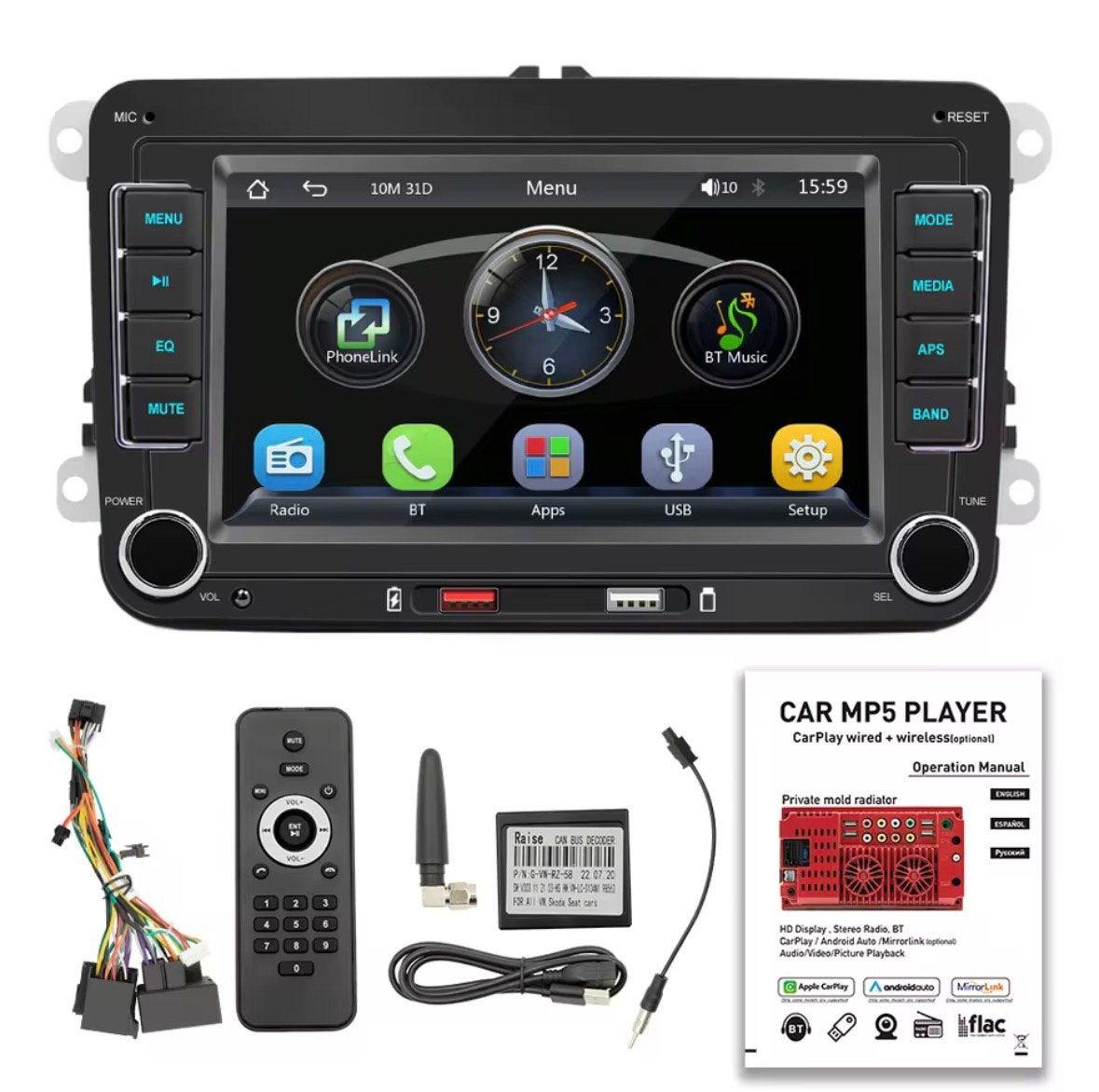 Apple Carplay / Android Auto / Mirrorlink, Auto diversen, Ophalen of Verzenden, Zo goed als nieuw