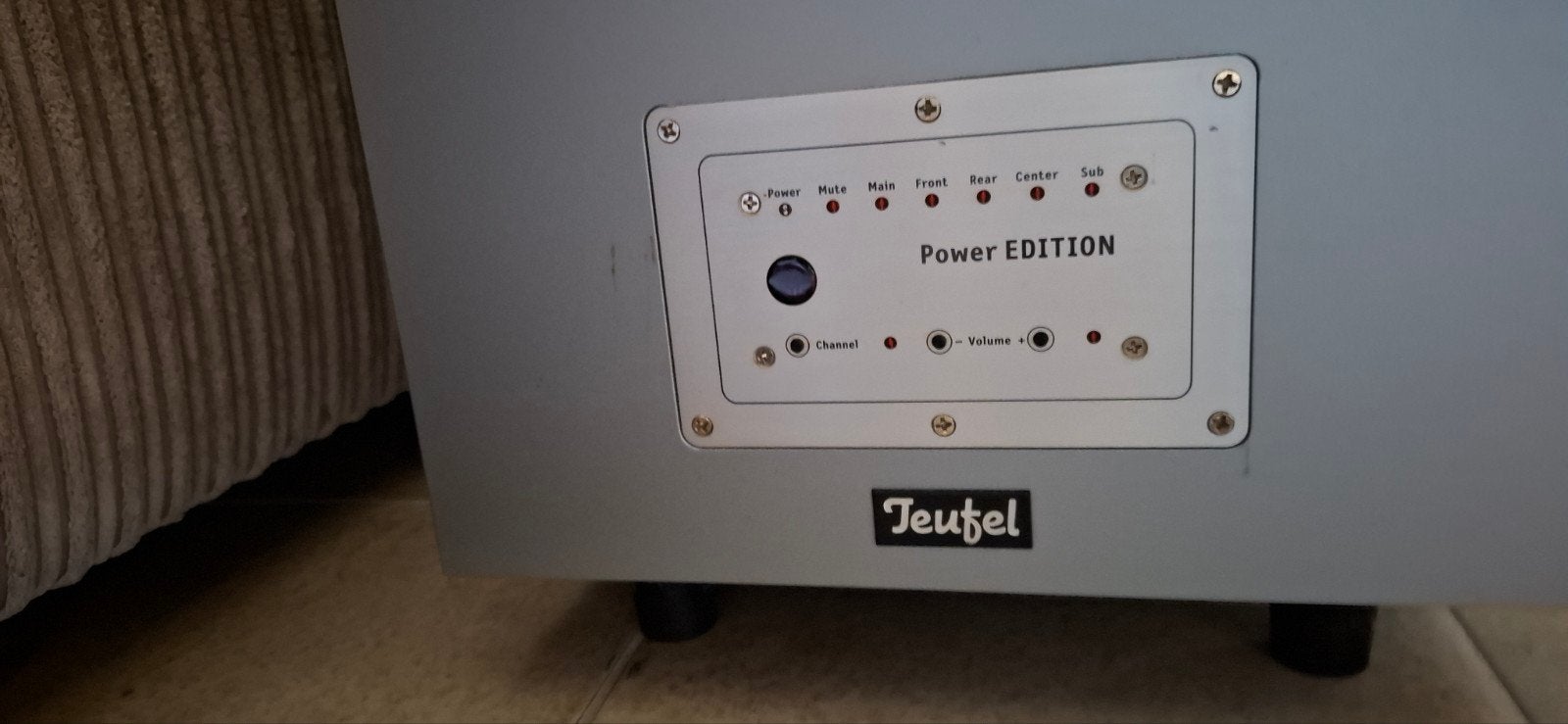 Teufel Concept E Magnum Power Edition Subwoofer CEM 500 SW, Gebruikt, Subwoofer, Afstandsbediening, Ophalen of Verzenden