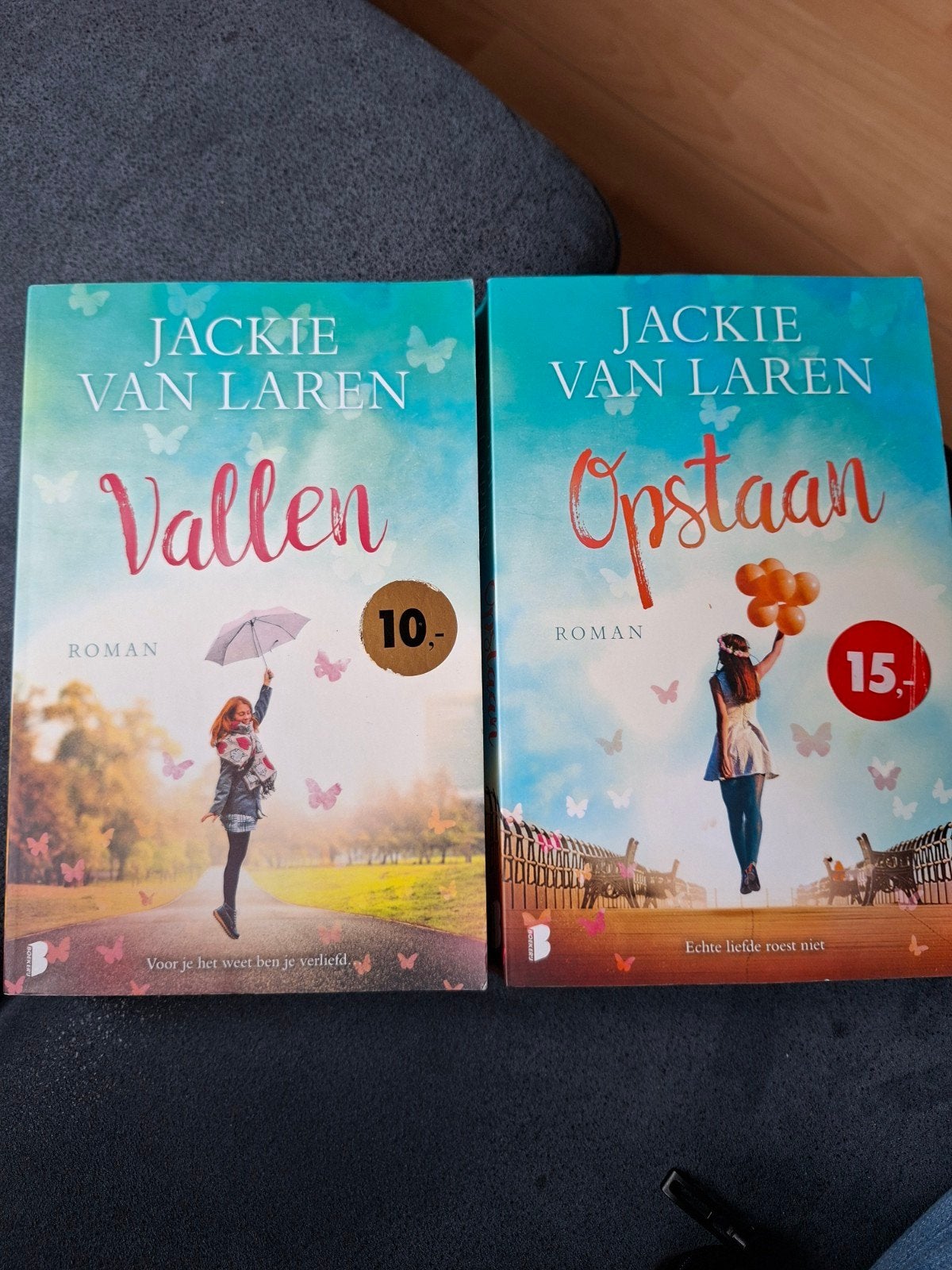 Jackie van Laren - Vallen & Opstaan (set van 2), Ophalen of Verzenden, Zo goed als nieuw, Jackie van Laren, Nederland