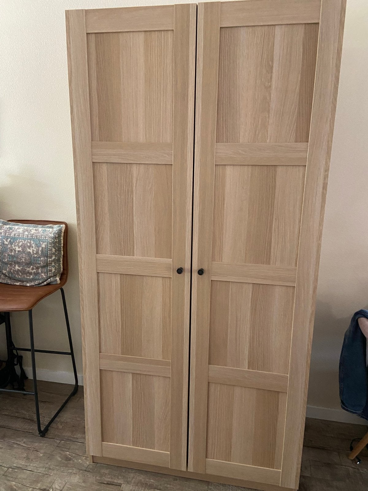 IKEA PAX Kledingkast - Wit gebeitst eikeneffect, Huis en Inrichting, Kasten | Kledingkasten, Ophalen, 200 cm of meer, 50 tot 100 cm