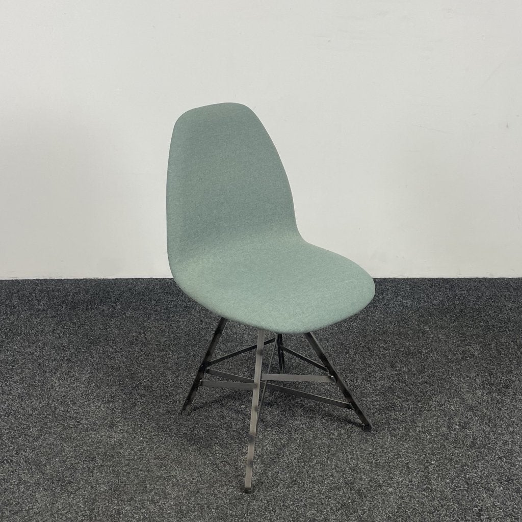 Spoinq Piramide Stoel - Staal | Blauw 25358, Ophalen, Blauw, Stof, Eén