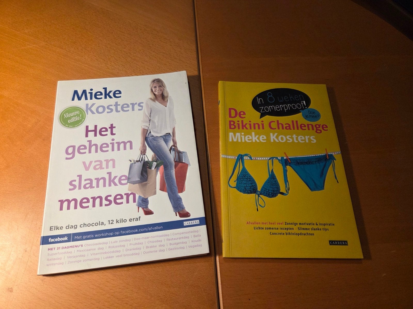 Mieke Kosters:Het geheim van slanke mensen & Bikini Challeng, Ophalen of Verzenden, Zo goed als nieuw, Dieet en Voeding, Mieke Kosters