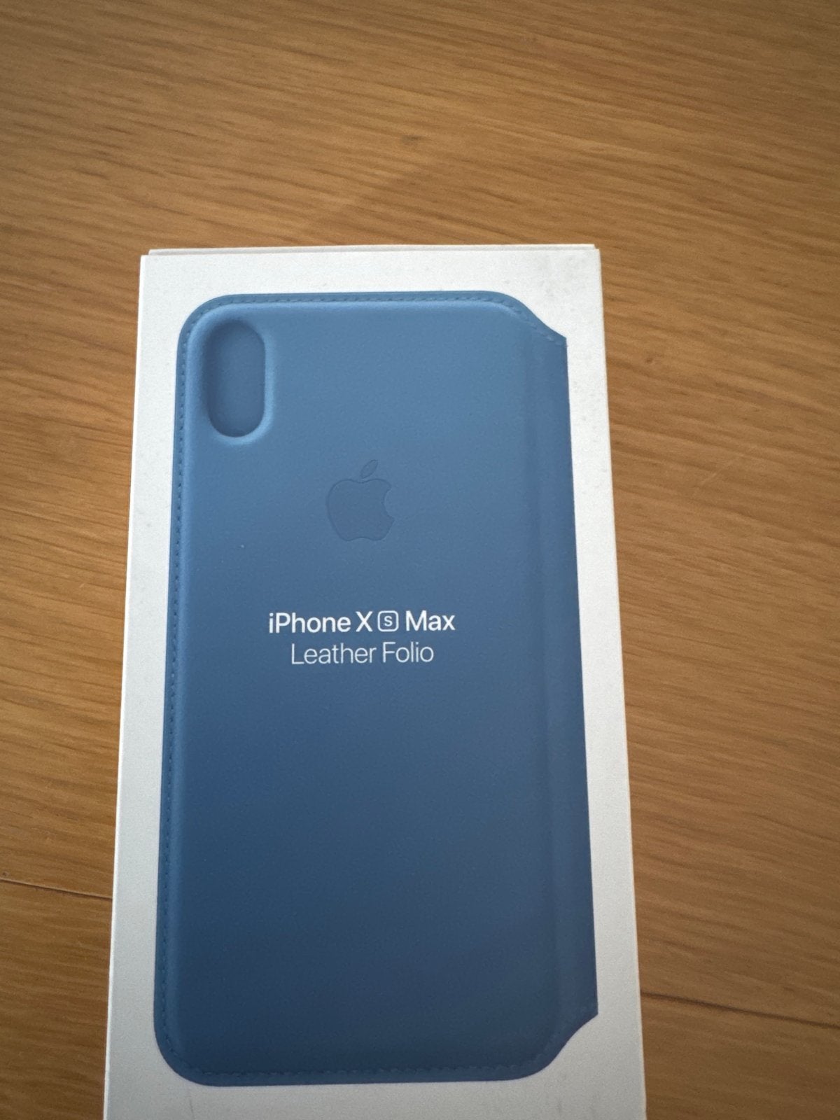 Apple iPhone XS Max Leather Folio - Nieuw in doos, Telecommunicatie, IPhone XS Max, Blauw, Nieuw, Ophalen of Verzenden
