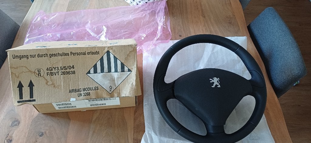 Airbag + Stuur Peugeot 407 (SW) origineel nieuwstaat, Auto-onderdelen, Ophalen, Nieuw, Peugeot