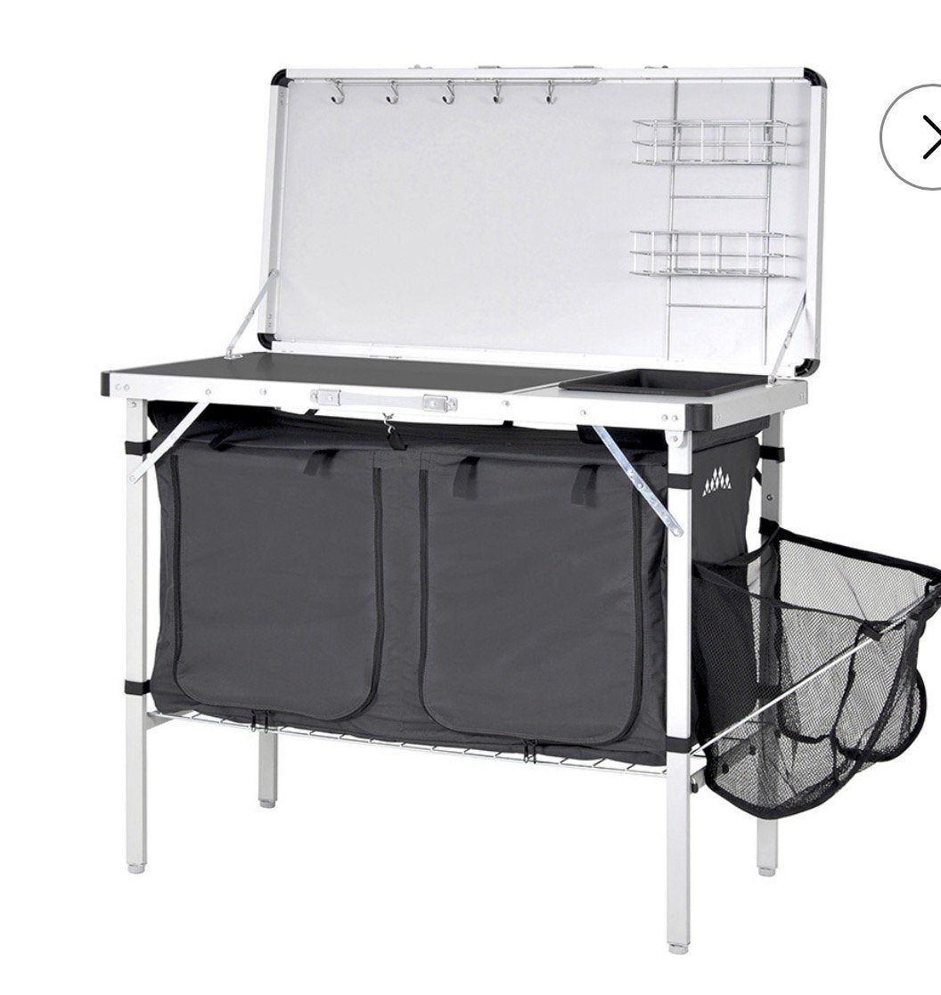 Campingkeuken met kastjes en wasbak, Ophalen, Gebruikt, Campingkast
