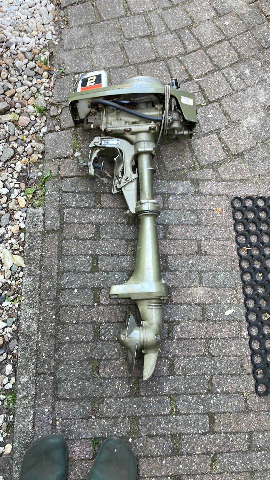 Buitenboordmotor incompleet 2pk, Ophalen, Gebruikt, Motor en Techniek, Zeilboot of Motorboot