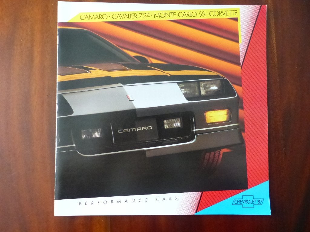 Chevrolet Performance Camaro Corvette etc 1987 brochure gr., Verzenden, Zo goed als nieuw, Chevrolet