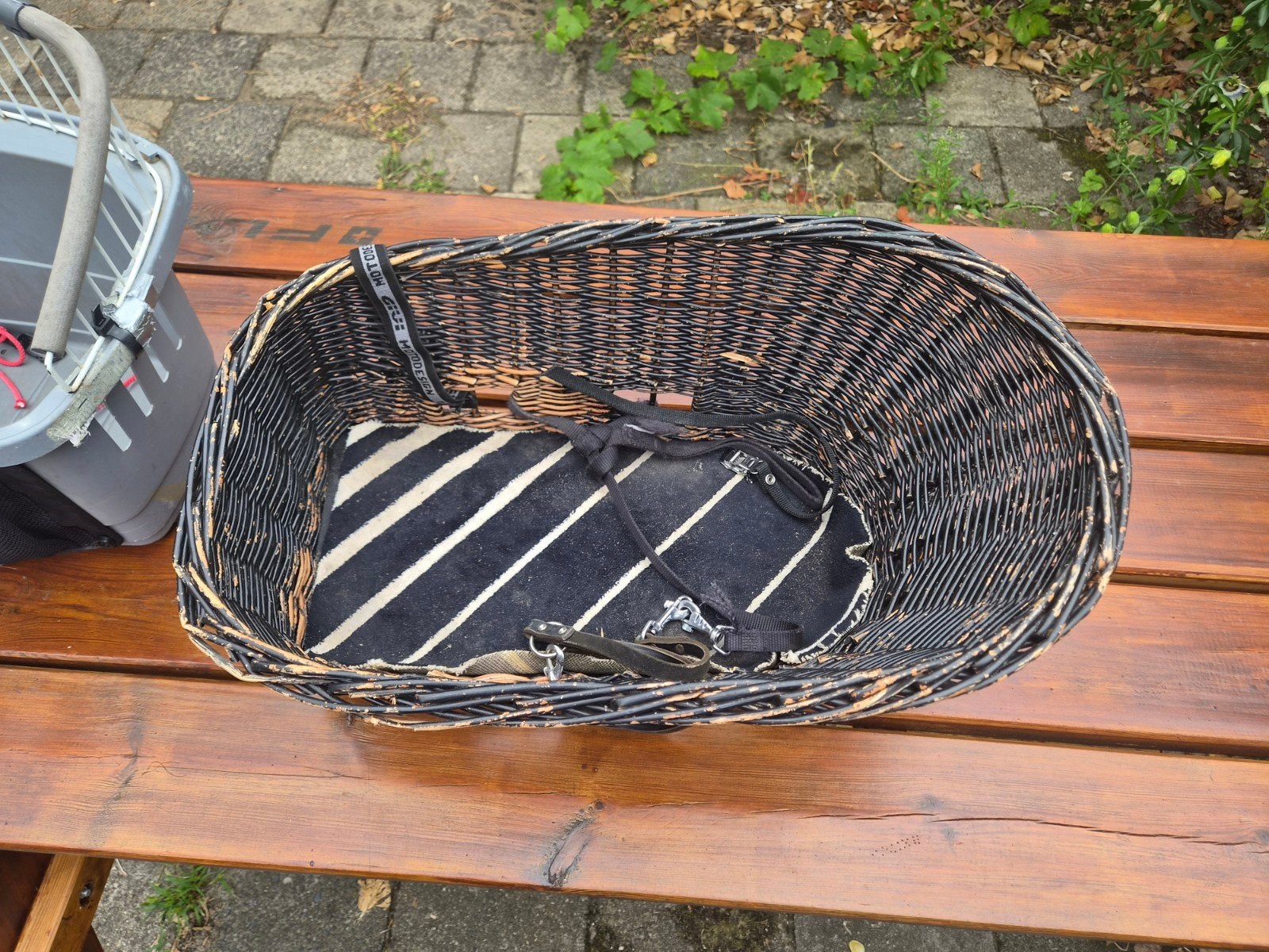 Hondenmand voor op bagagedrager fiets, Ophalen, Gebruikt, Hondenfietsmand