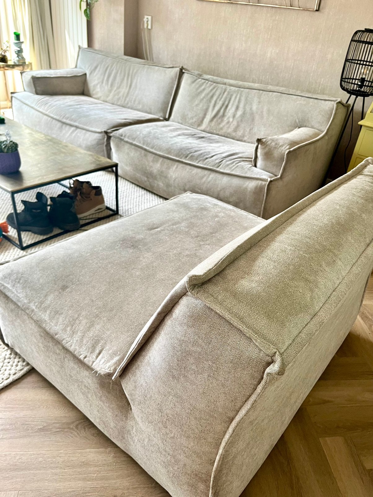 Modulaire lounge bank, Huis en Inrichting, Ophalen, Zo goed als nieuw, Vierpersoons of meer
