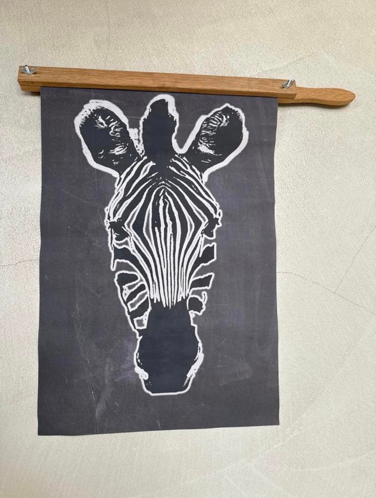 Gratis wanddecoratie zebra, Ophalen