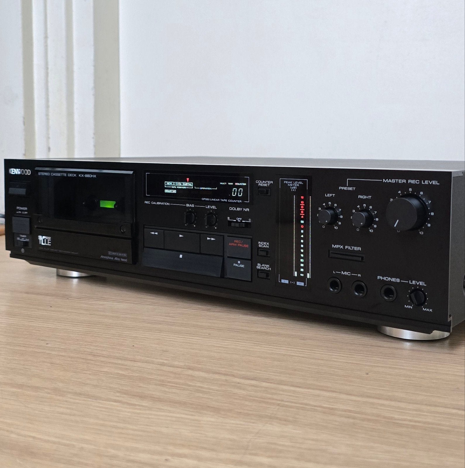 Kenwood KX-880HX Stereo Cassettedeck - Uitstekende Staat, Ophalen, Enkel, Kenwood, Tiptoetsen