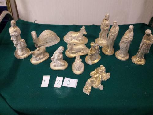 128 ] kerststal beelden 13 stuks, Ophalen of Verzenden, 'T Olde Gre-j, Info@toldegrej.nl, Endepoelstraat 20f Didam