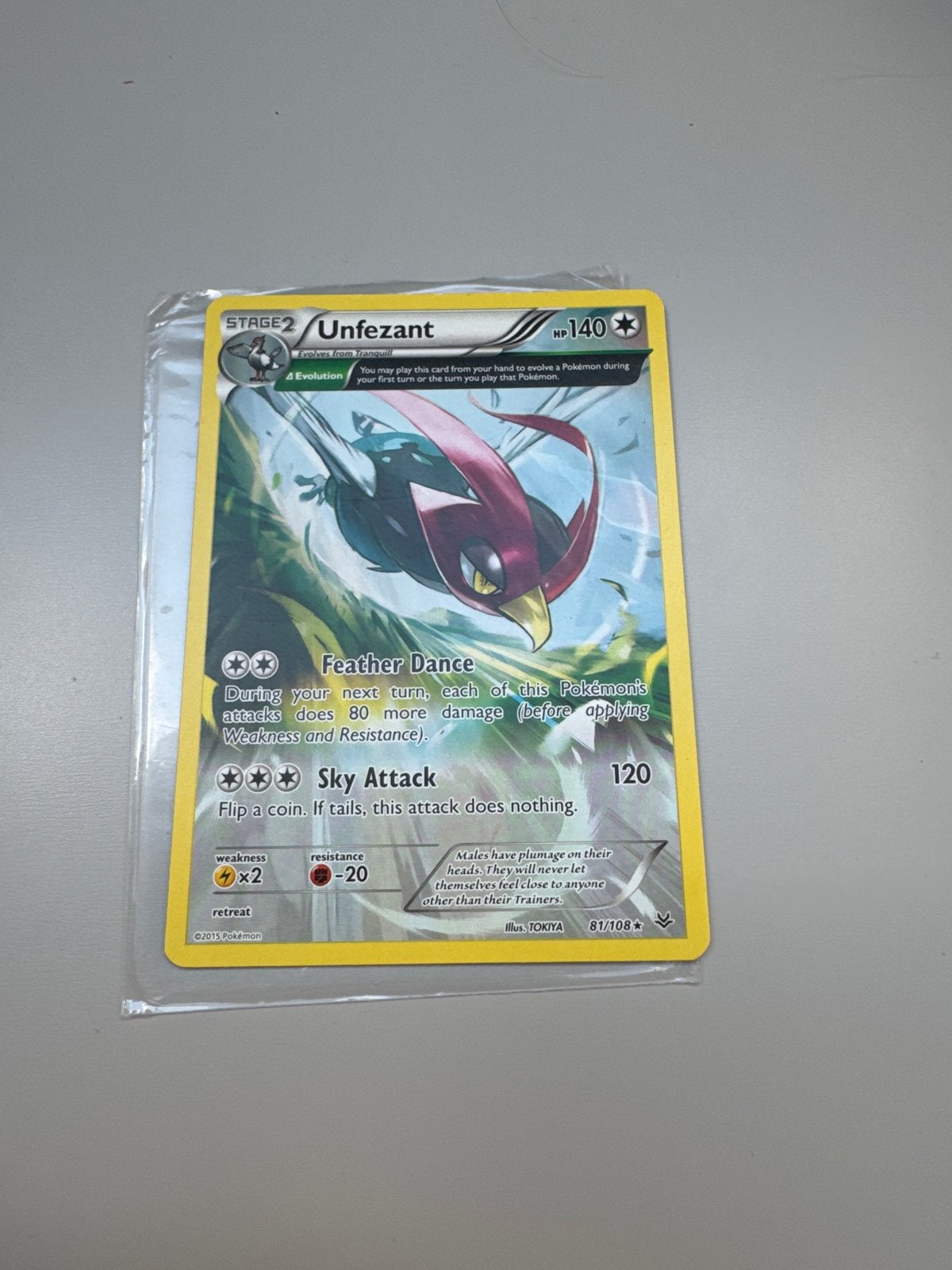 Unzefant 81/108 Pokémon Kaart, Hobby en Vrije tijd, Verzamelkaartspellen | Pokémon, Ophalen of Verzenden, Zo goed als nieuw, Losse kaart