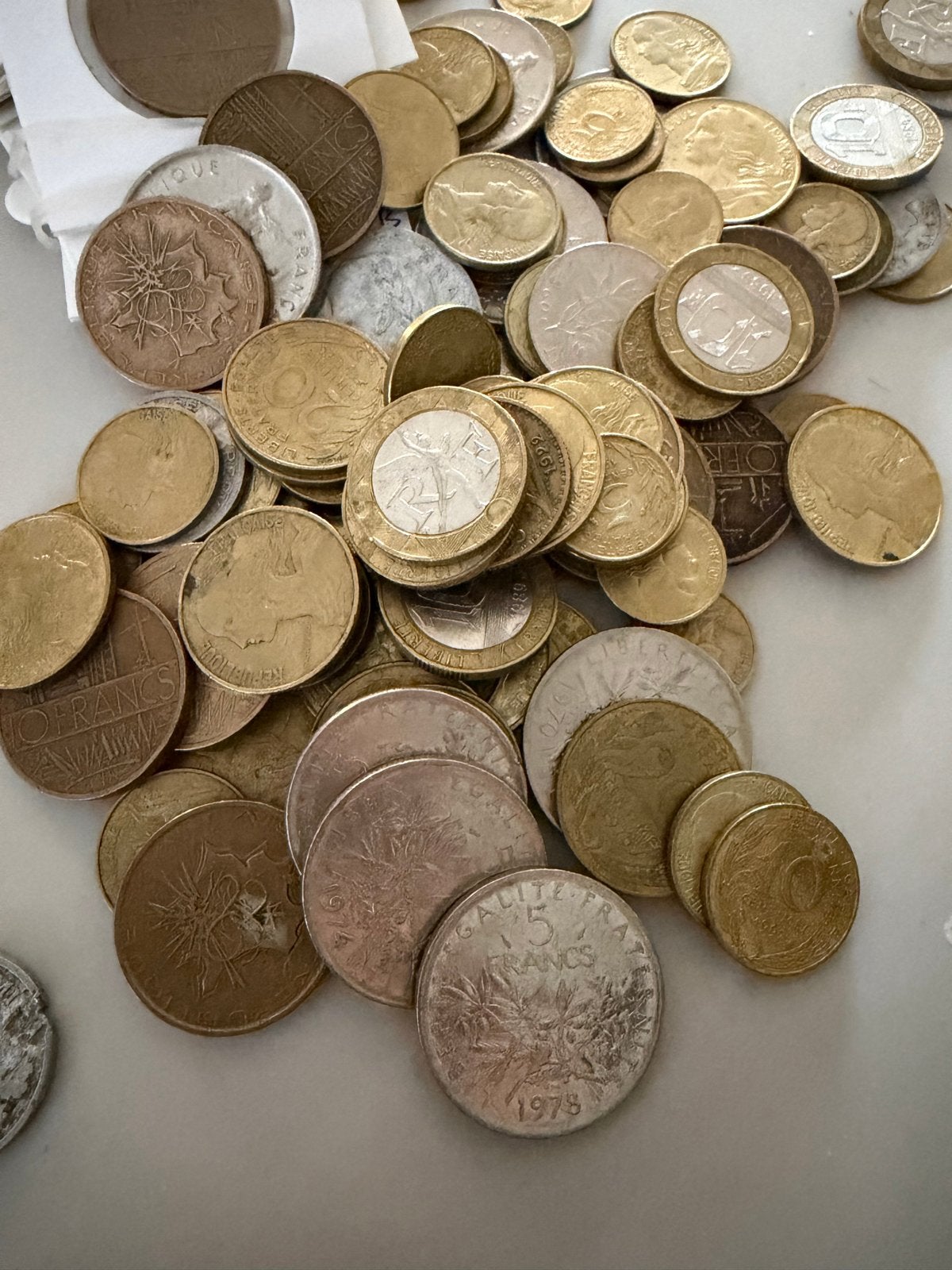 2,4 kg Franse francs munten collectie || verzamelpartij, Ophalen of Verzenden, Buitenland, Munten