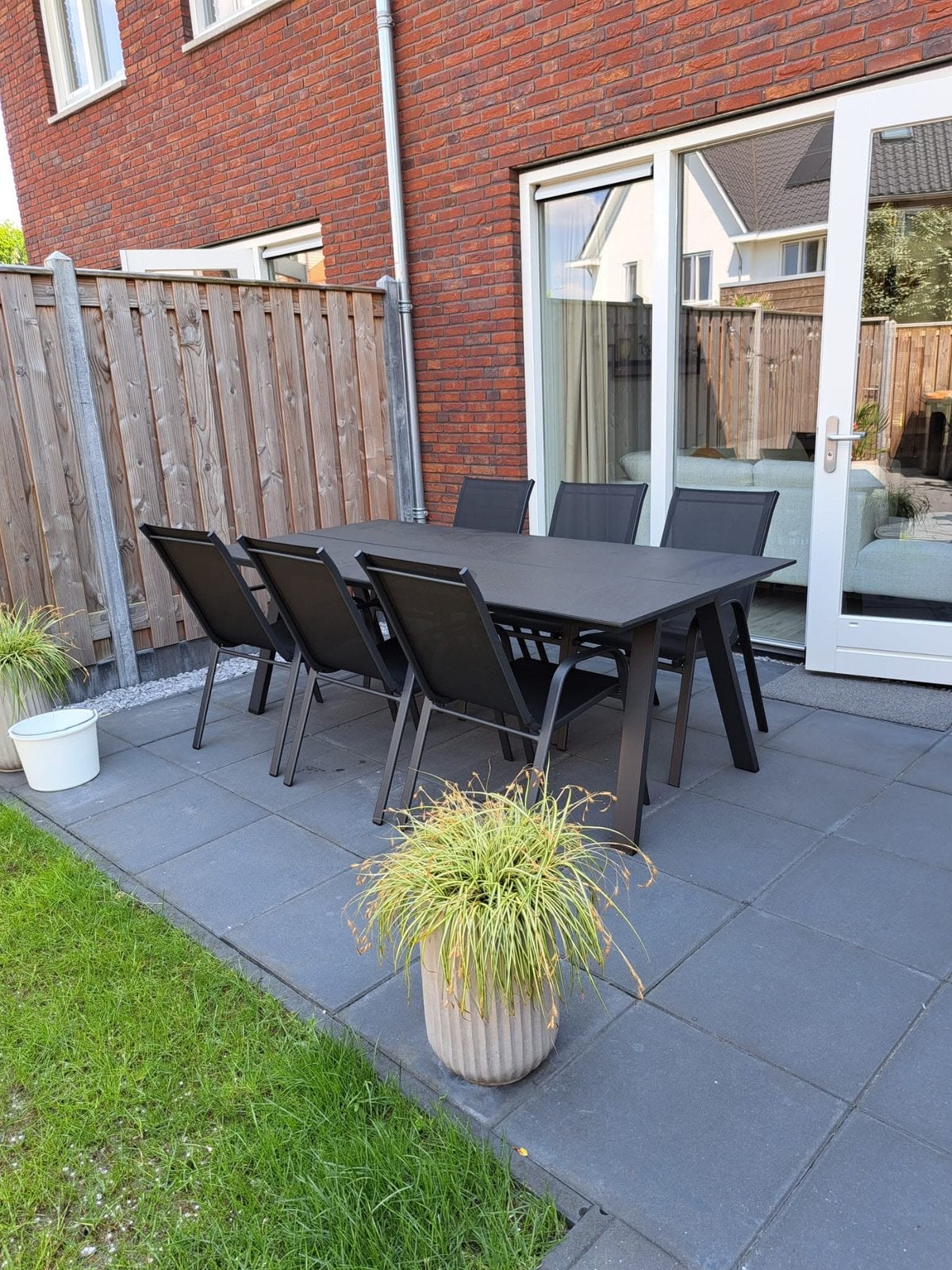 Tuintafel FAUSING zwart, Ophalen, Zo goed als nieuw