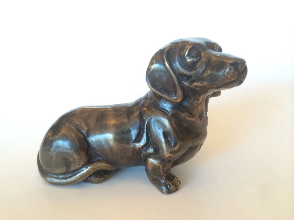 Bronzen trouwe Teckel BronzenBeelden -Winkel, Verzenden, Brons, Beeld
