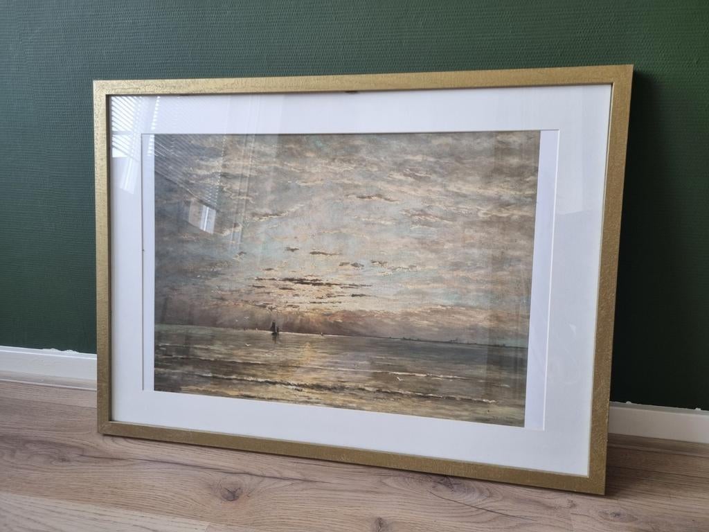 Schilderij Hendrik Willem Mesdag, Ophalen, Zo goed als nieuw, Hout